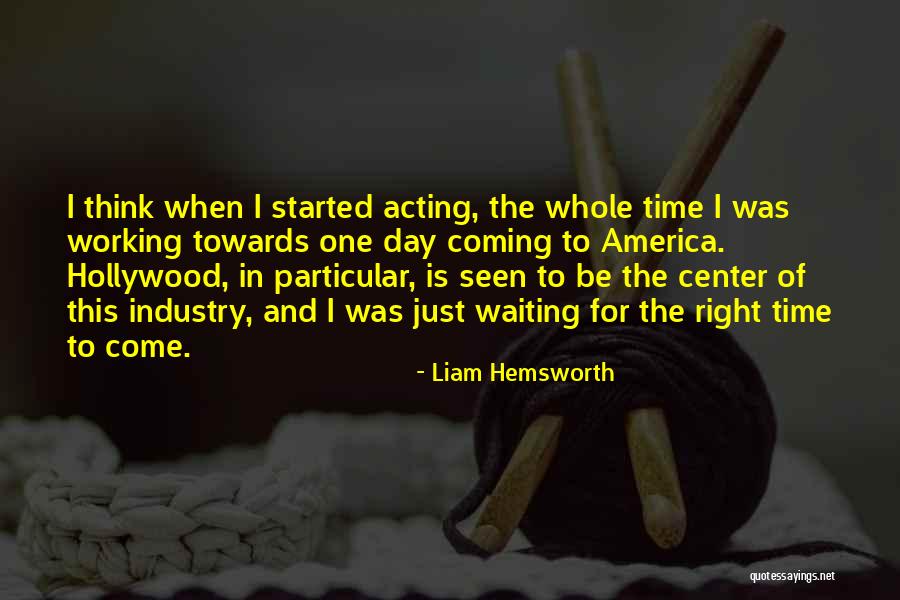 America Day Quotes By Liam Hemsworth