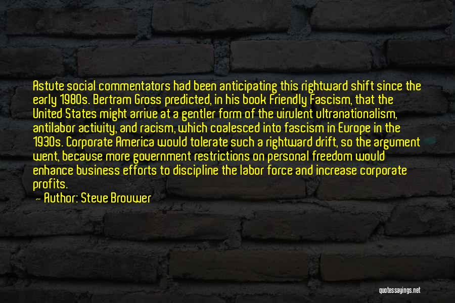 America Freedom To Fascism Quotes By Steve Brouwer