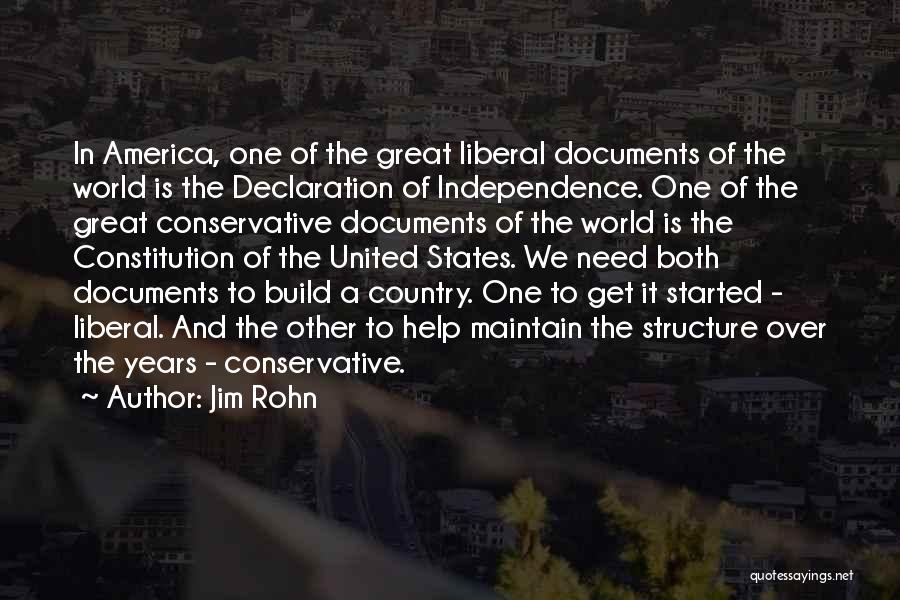 America Independence Quotes By Jim Rohn