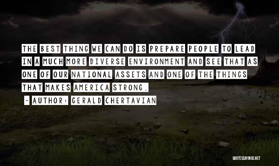 America Is Diverse Quotes By Gerald Chertavian