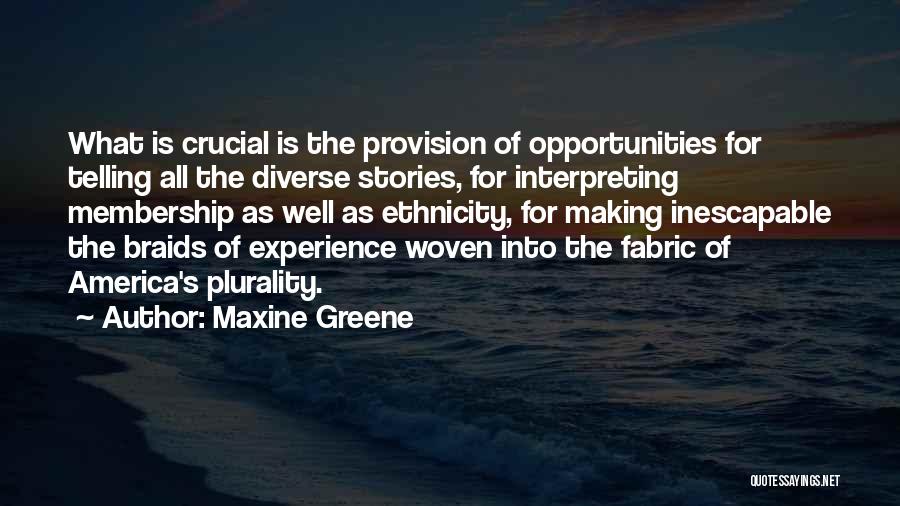 America Is Diverse Quotes By Maxine Greene