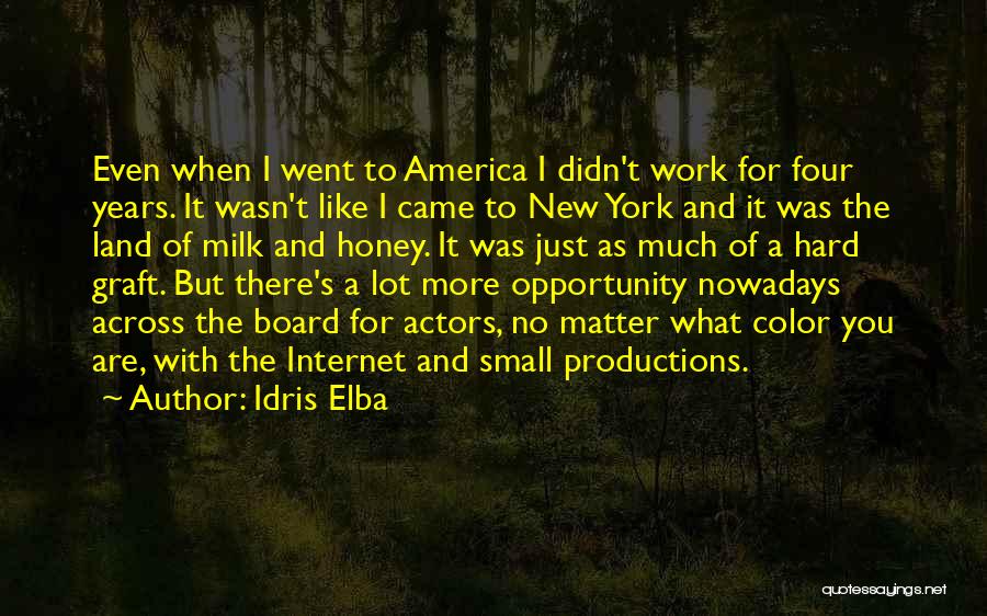 America Land Of Opportunity Quotes By Idris Elba