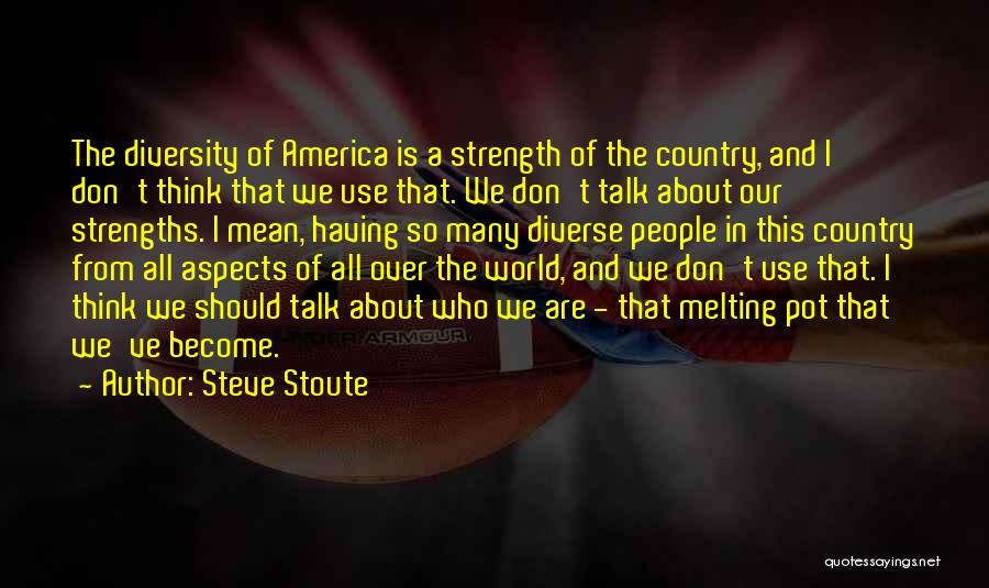 America Melting Pot Quotes By Steve Stoute