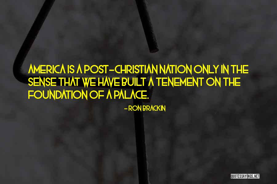 America Not A Christian Nation Quotes By Ron Brackin