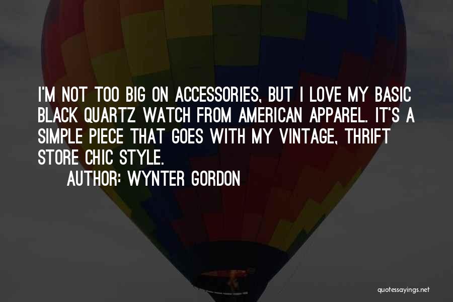 American Apparel Quotes By Wynter Gordon