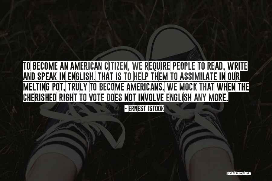 American Citizen Quotes By Ernest Istook