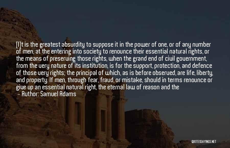 American Civil Rights Quotes By Samuel Adams