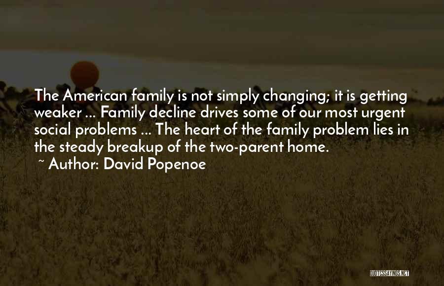 American Decline Quotes By David Popenoe