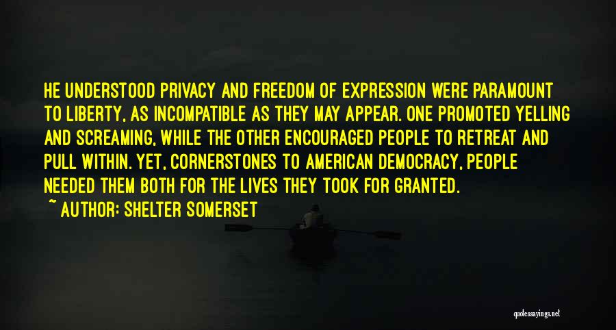 American Democracy Quotes By Shelter Somerset