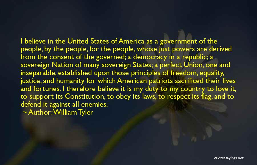 American Democracy Quotes By William Tyler