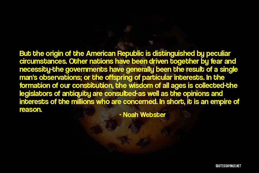 American Empire Quotes By Noah Webster