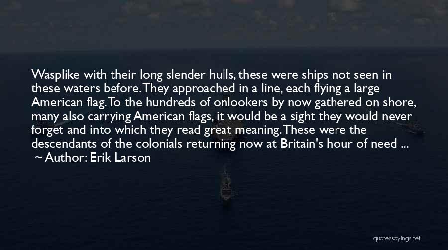 American Flag Quotes By Erik Larson