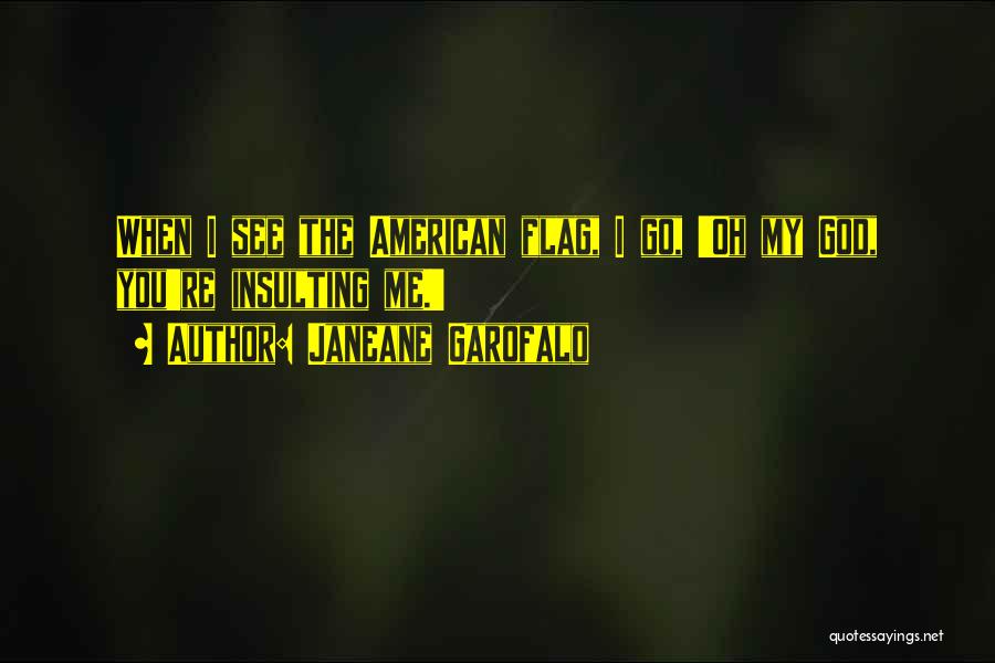 American Flag Quotes By Janeane Garofalo