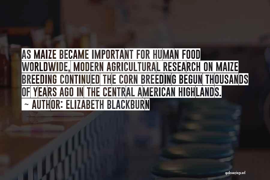 American Food Quotes By Elizabeth Blackburn