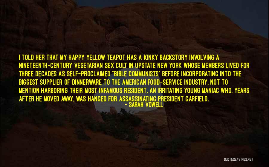 American Food Quotes By Sarah Vowell