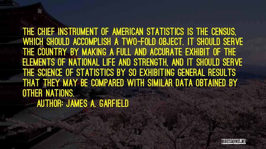 American General Quotes By James A. Garfield