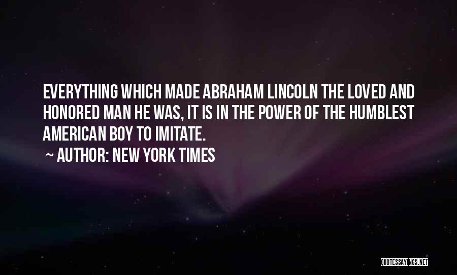 American History Inspirational Quotes By New York Times
