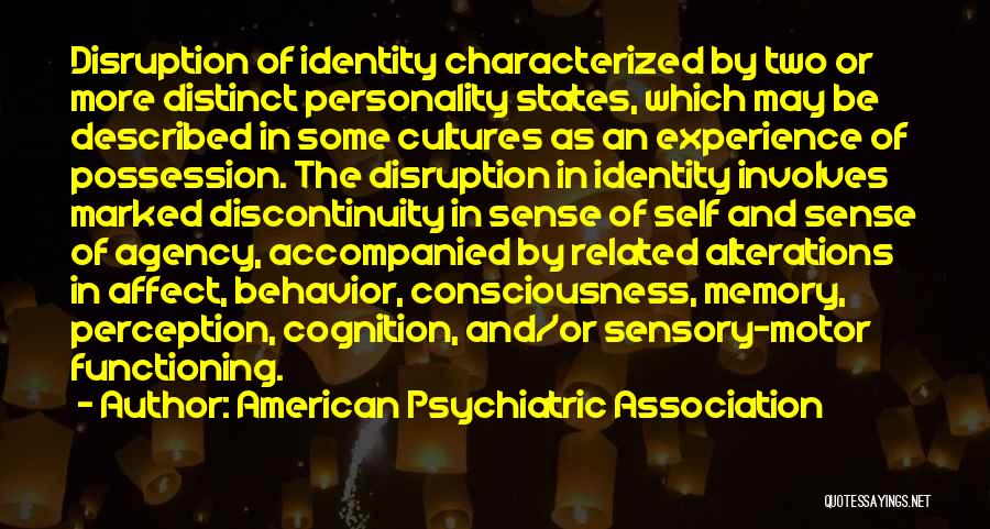 American Identity Quotes By American Psychiatric Association