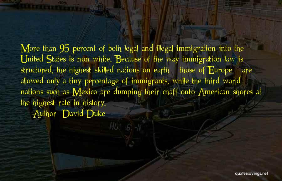 American Immigration Quotes By David Duke