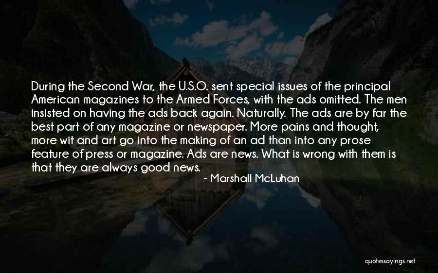 American News Quotes By Marshall McLuhan