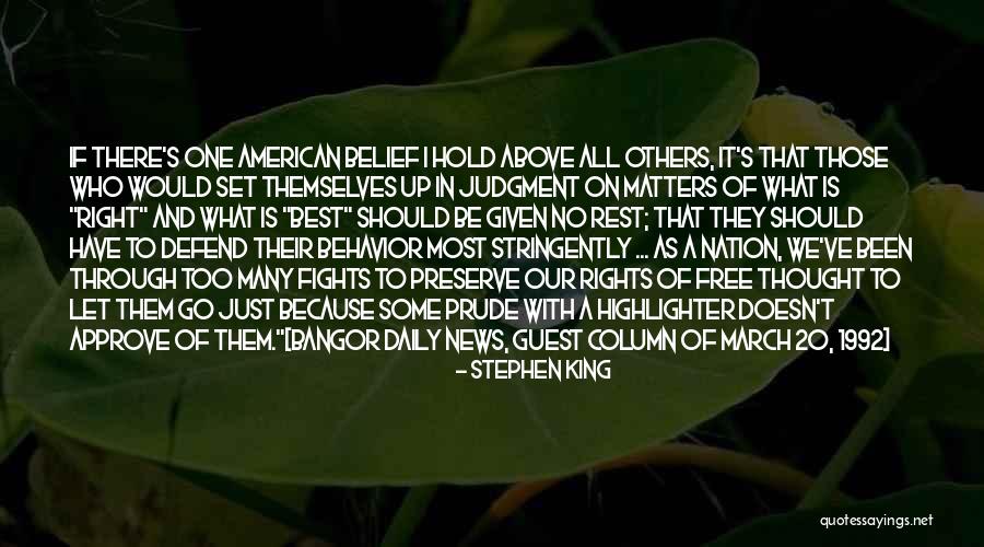 American News Quotes By Stephen King