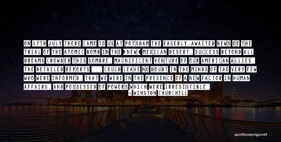 American News Quotes By Winston Churchill