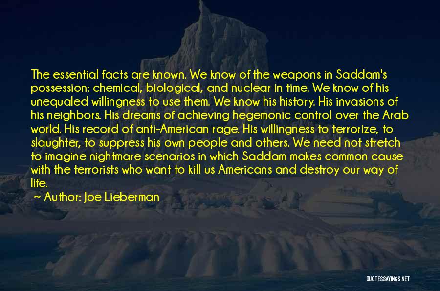 American Nightmare Quotes By Joe Lieberman