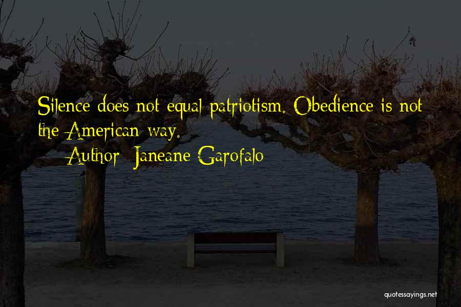 American Patriotism Quotes By Janeane Garofalo