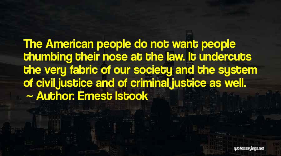 American Society Quotes By Ernest Istook