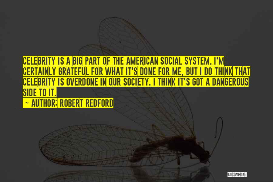 American Society Quotes By Robert Redford