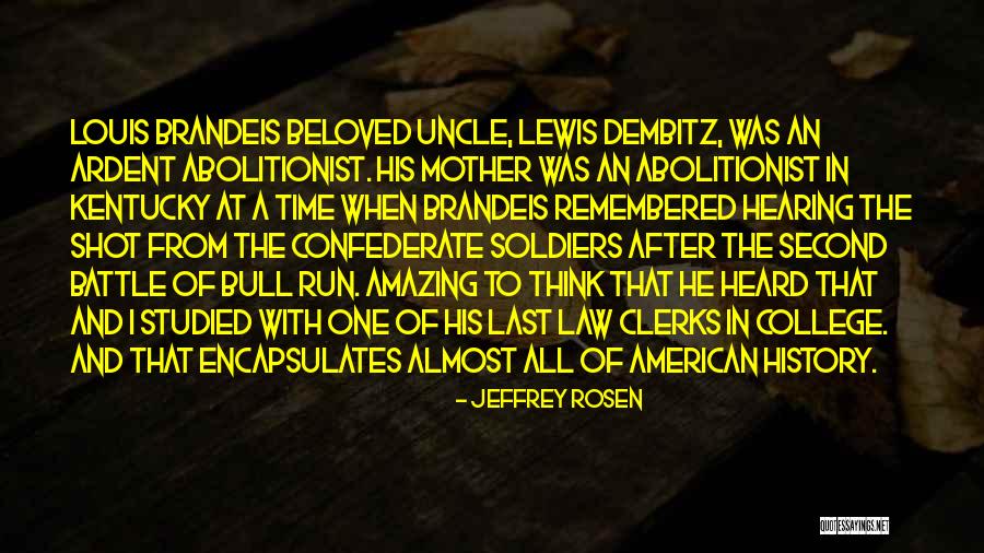 American Soldiers Quotes By Jeffrey Rosen