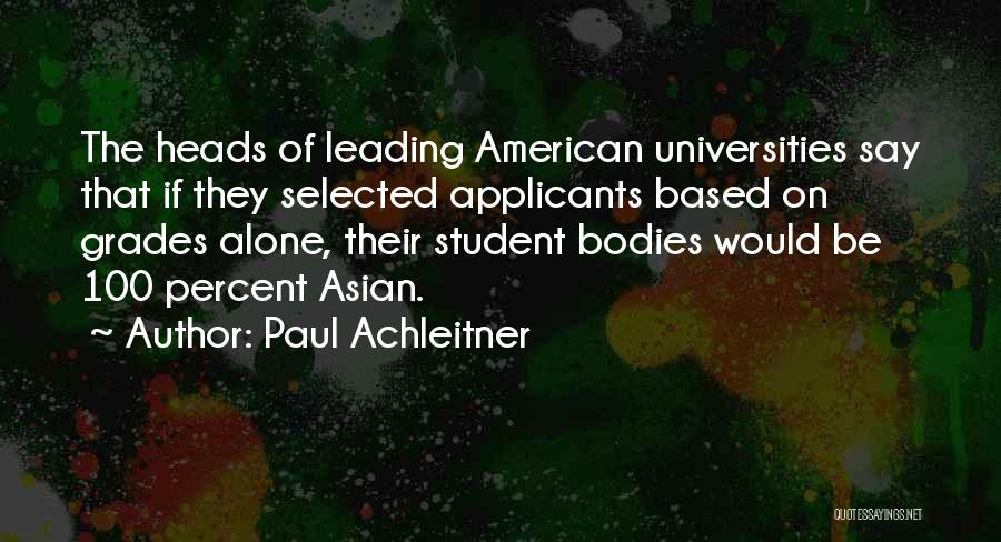 American Universities Quotes By Paul Achleitner