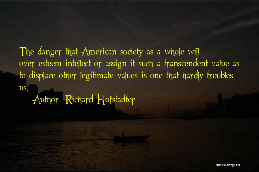 American Values Quotes By Richard Hofstadter