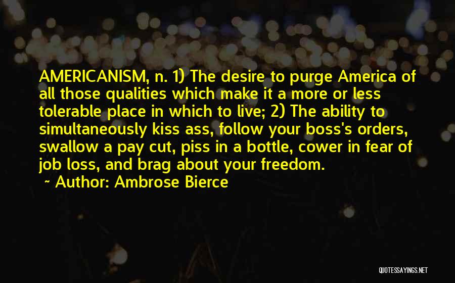 Americanism Quotes By Ambrose Bierce