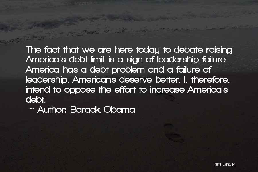 America's Debt Quotes By Barack Obama