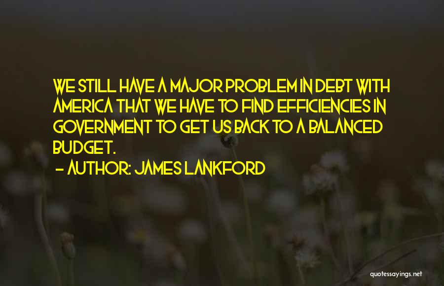 America's Debt Quotes By James Lankford