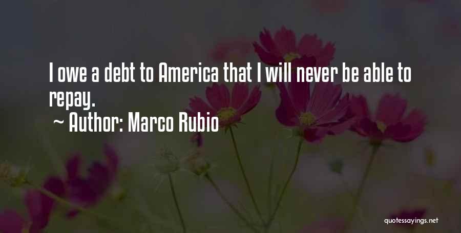 America's Debt Quotes By Marco Rubio