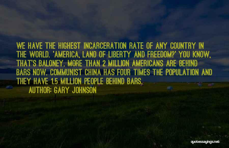 America's Freedom Quotes By Gary Johnson