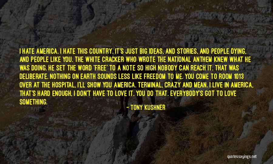 America's Freedom Quotes By Tony Kushner