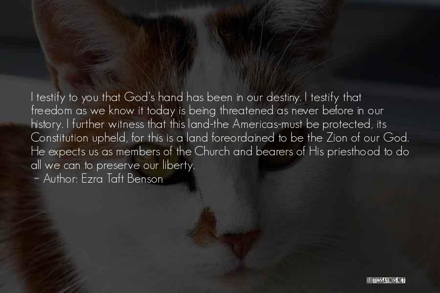 Americas Quotes By Ezra Taft Benson