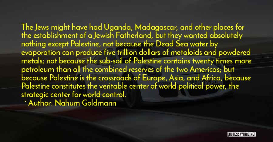 Americas Quotes By Nahum Goldmann