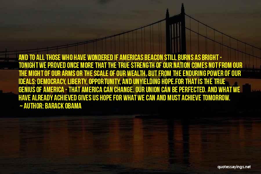America's Strength Quotes By Barack Obama
