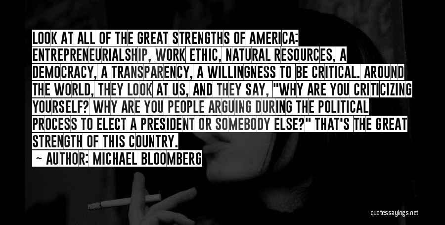 America's Strength Quotes By Michael Bloomberg