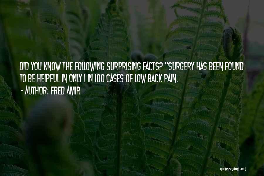 Amir Quotes By Fred Amir