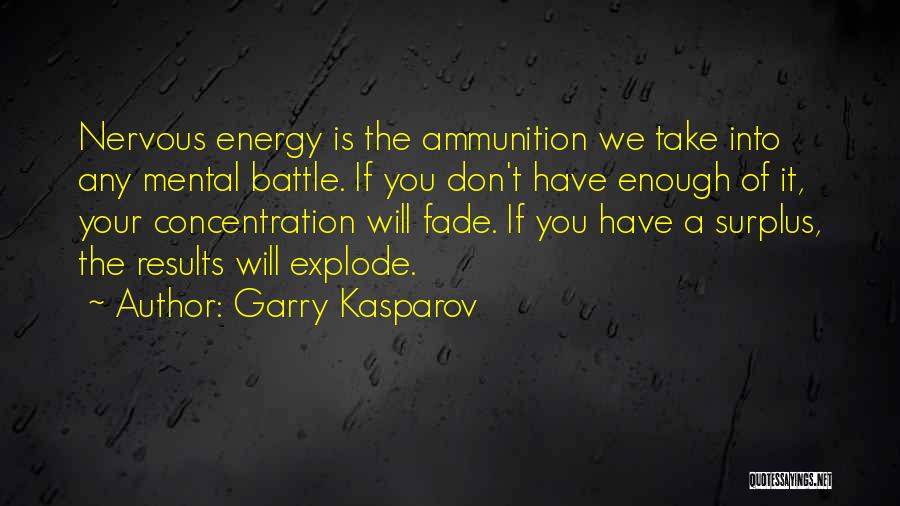 Ammunition Quotes By Garry Kasparov