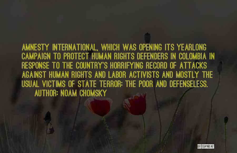 Amnesty International Human Rights Quotes By Noam Chomsky