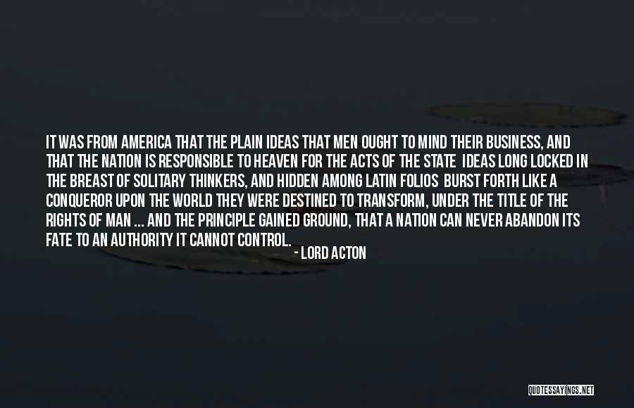 Among The Hidden Quotes By Lord Acton