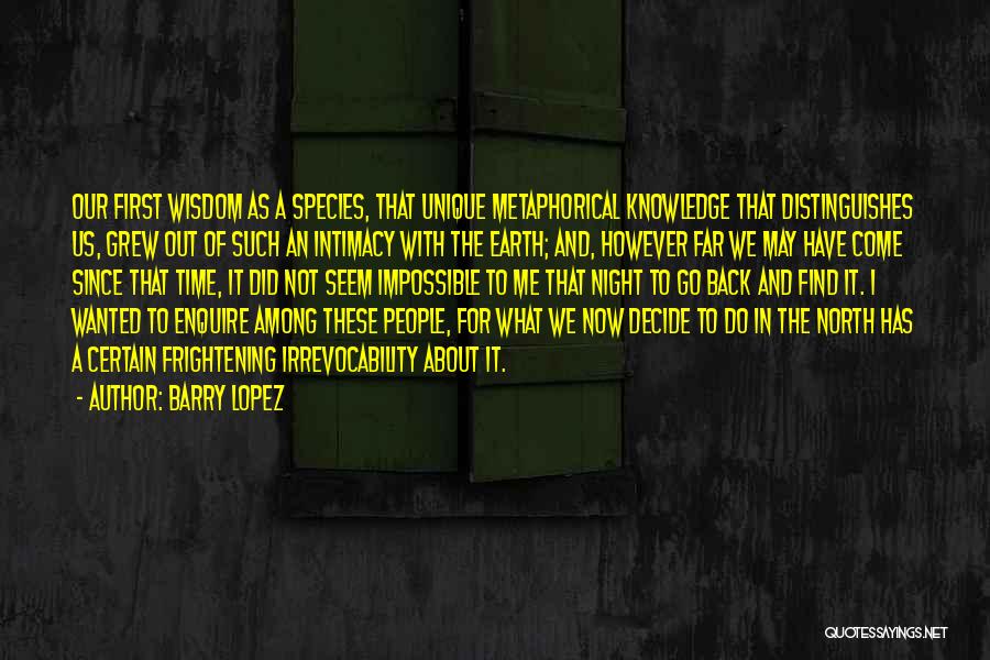 Among Us Quotes By Barry Lopez