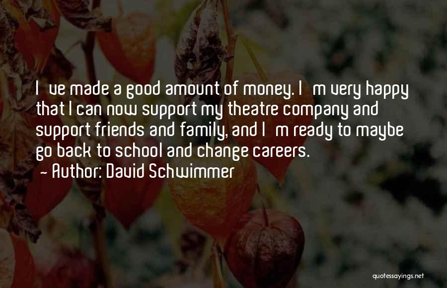 Amount Of Friends Quotes By David Schwimmer