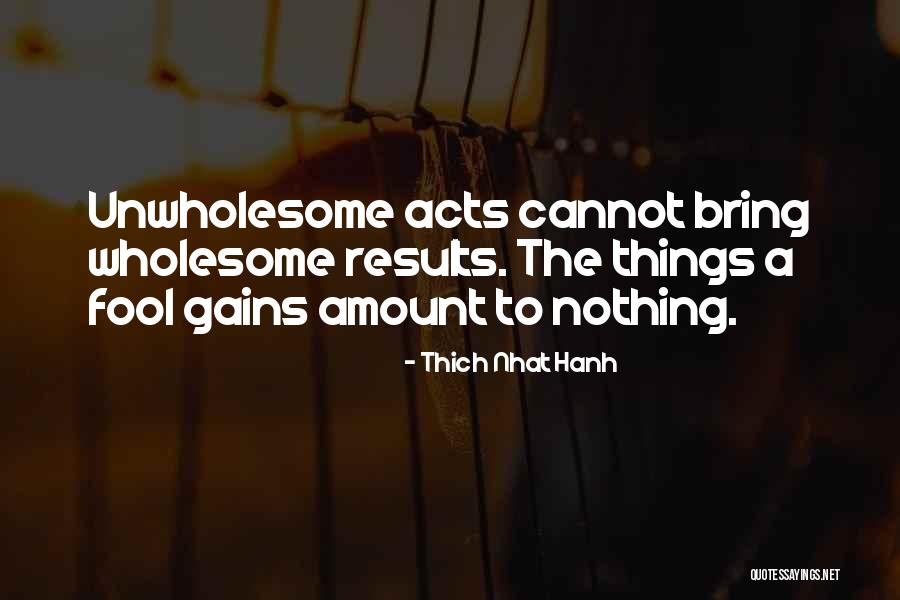 Amount To Nothing Quotes By Thich Nhat Hanh